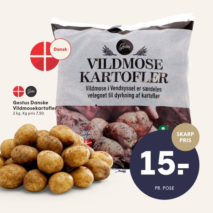 Spar Skallerup A/S tilbyder friske danske kartofler direkte fra marken