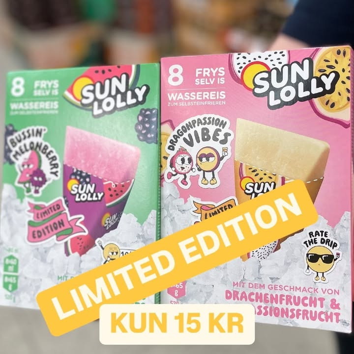 SuperBrugsen Dronninglund introducerer nye Sun Lolly-varianter til afhentning