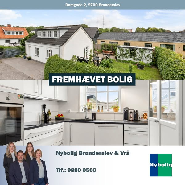 Charmerende villa med moderne indretning til salg i Brønderslev