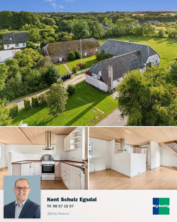 Nybolig Hadsund tilbyder naturskøn landejendom ved Øster Hurup