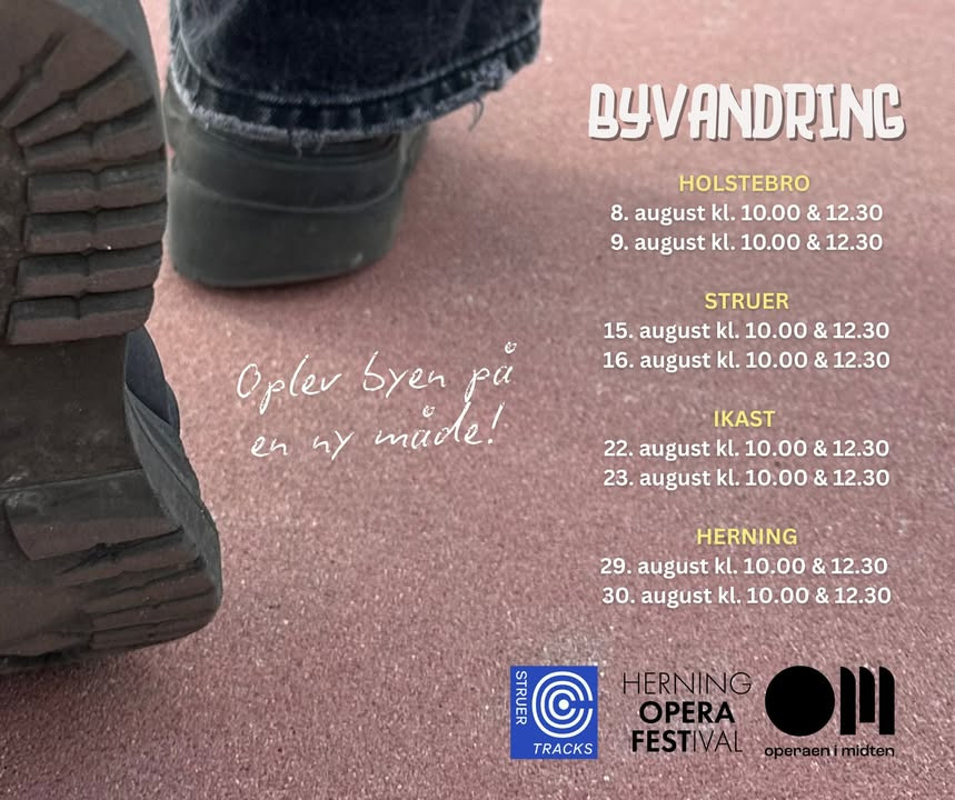 Operaen i Midten inviterer til operabyvandringer i august