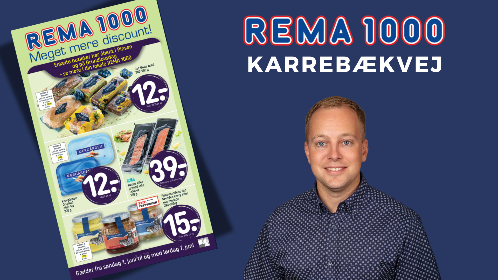 Ugens gode tilbud hos REMA 1000 på Karrebækvej