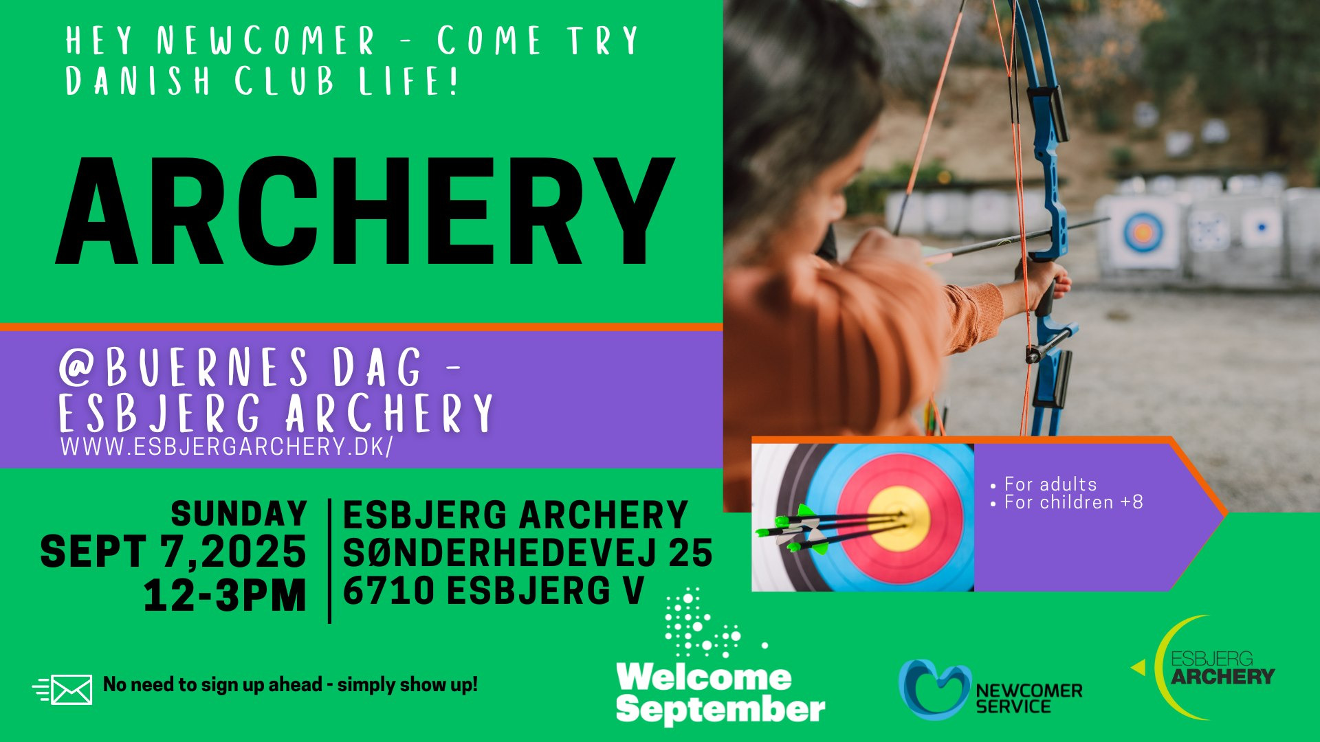Åbent hus hos Esbjerg Archery: Prøv bueskydning til Buernes dag