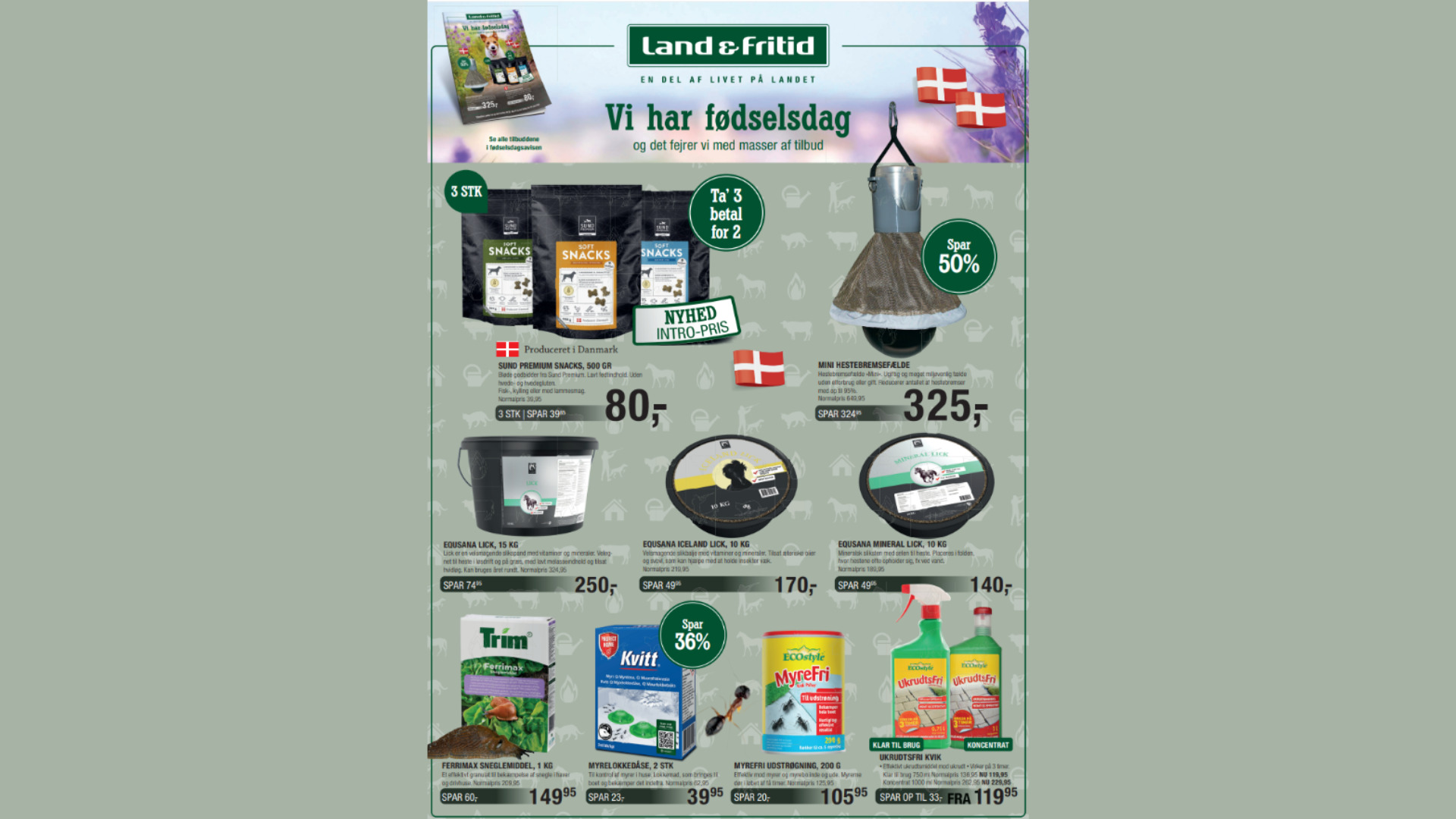 Land & Fritid Hedensted fejrer fødselsdag med gode tilbud og masser af nyheder