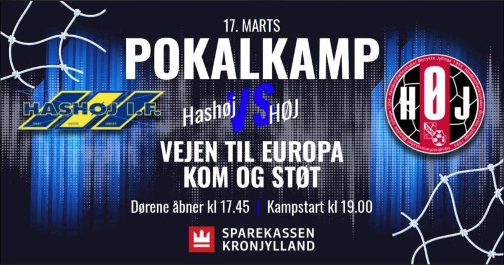 Hashøj IF: Kom gratis til årets kamp i Gerlevhallen