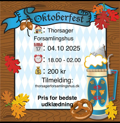 Oktoberfest i Thorsager: En aften med øl, pretzels og tyrolermusik