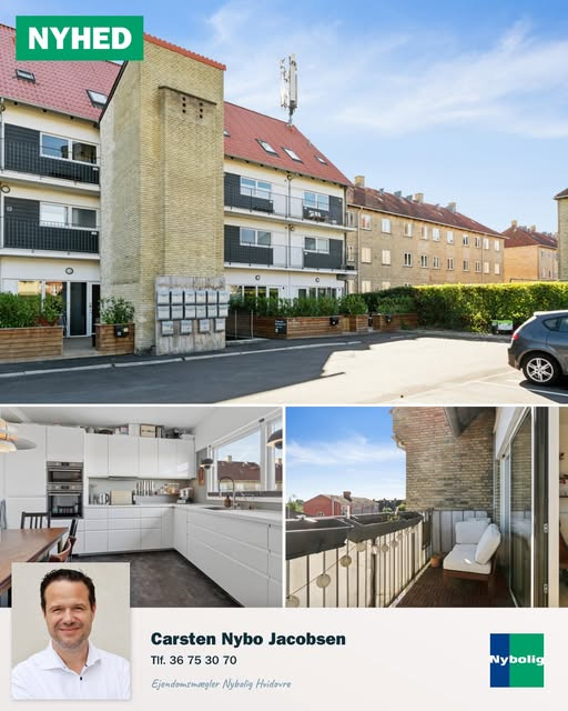 Nybolig Hvidovre inviterer til drømmebolig på Bonkesvej 3H