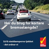 JM Autoteknik: Slidte støddæmpere kan forøge din bremselængde betydeligt