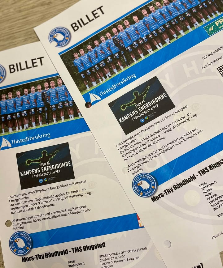 Den Høje & Den Uhlig´ annoncerer konkurrence om billetter til Mors Thy Håndbold kamp