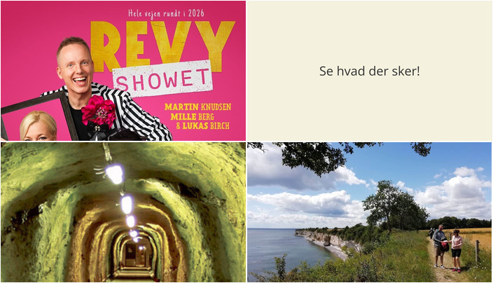 Begivenheder i Rødvig Stevns denne weekend: Revy, historiske ture og kulinarisk oplevelse