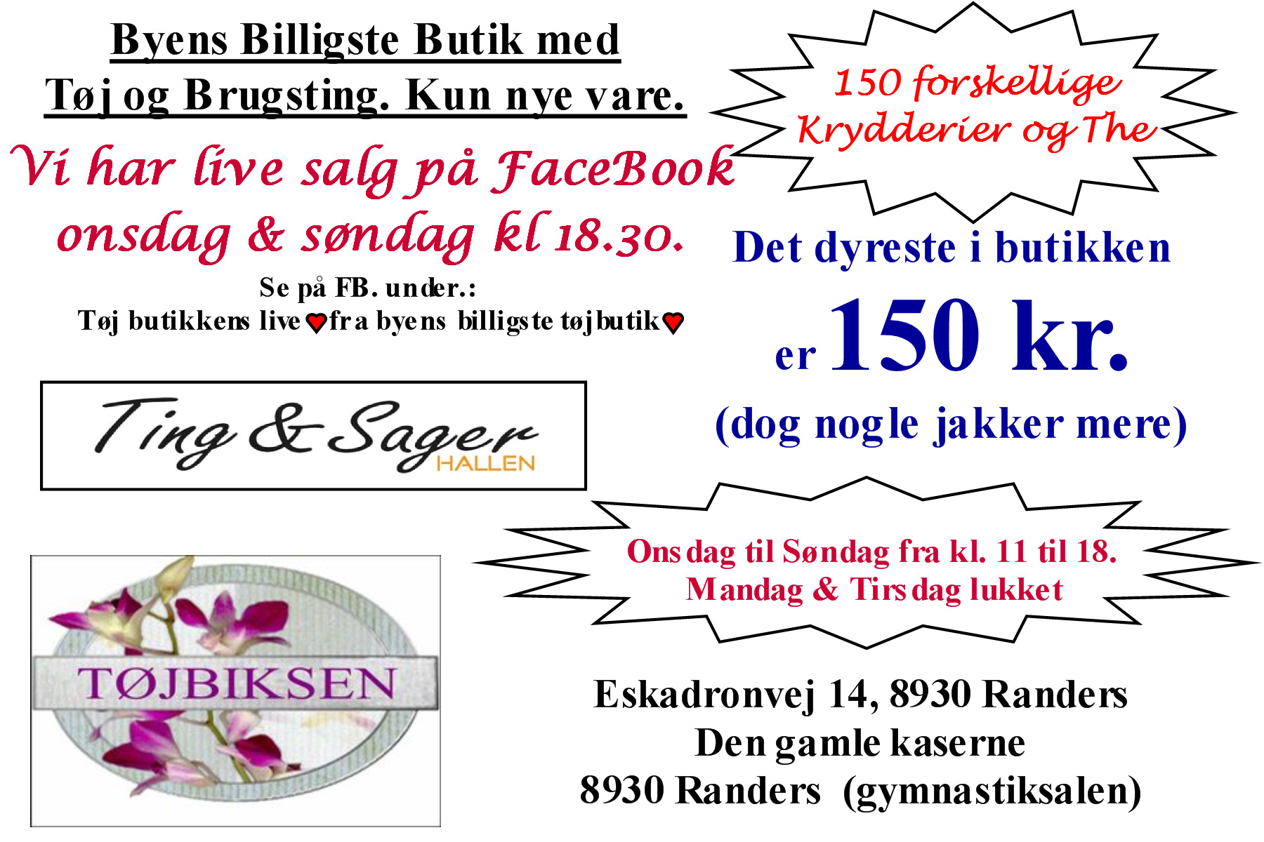 Store rabatter hos Rie & Henrik's Tøjbiks: Gør et kup nu!