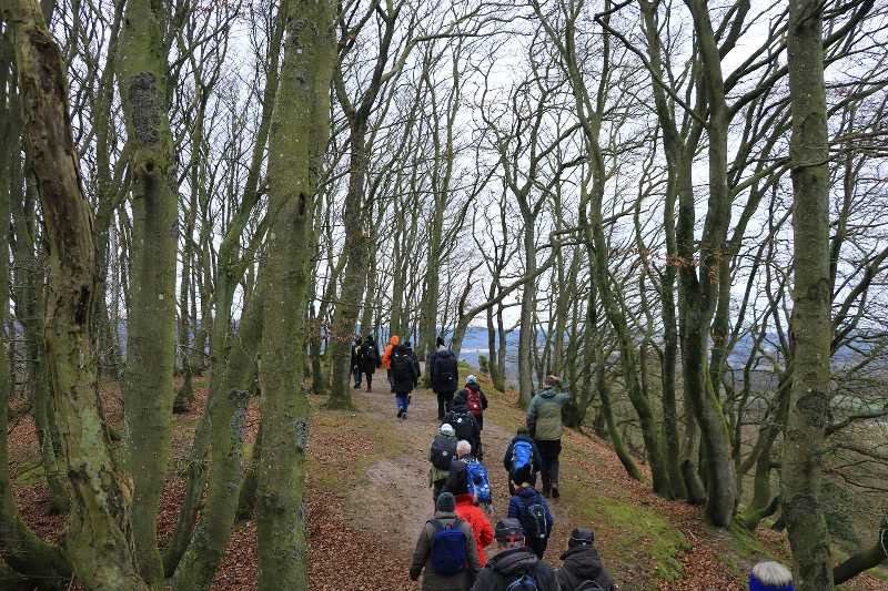 Vintertur rundt om indlandsdeltaet ved Mossø