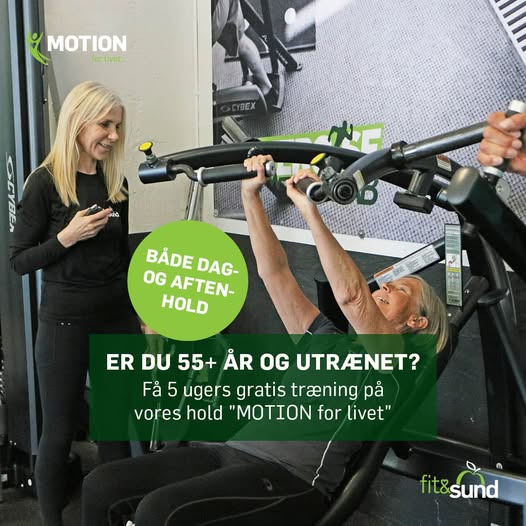 Fit&Sund Risskov tilbyder gratis Motion for livet til inaktive seniorer på 55+ år