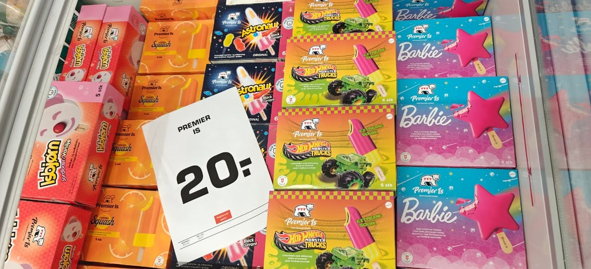 Rema 1000 Hals tilbyder Premier Is til 20 kr. kun i dag