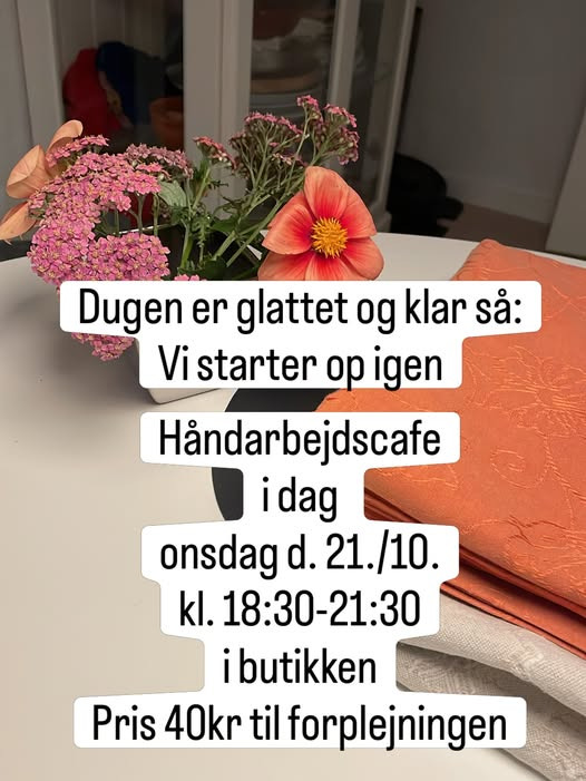 Garnværk starter håndarbejdscafe i butikken i Butikscenter Hadsund