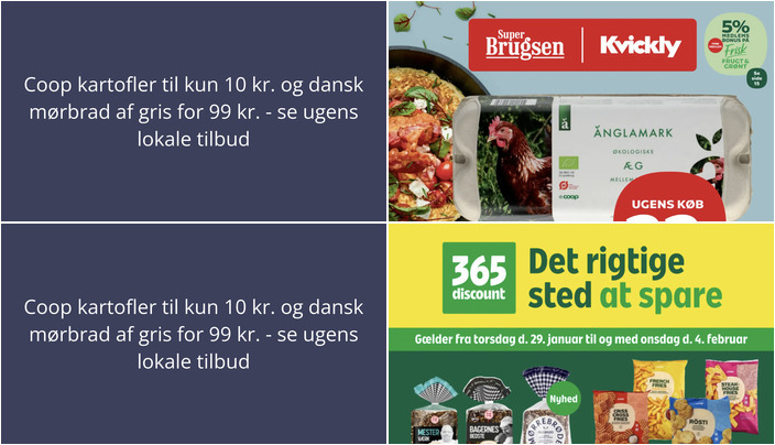 Coop kartofler til kun 10 kr. og dansk mørbrad af gris for 99 kr. - se ugens lokale tilbud
