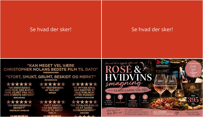 Filmoplevelse og vinsmagning: Oplev hvad Bjerringbro byder på i den kommende uge