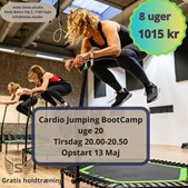LeneS inviterer til cardio jumping bootcamp i uge 20