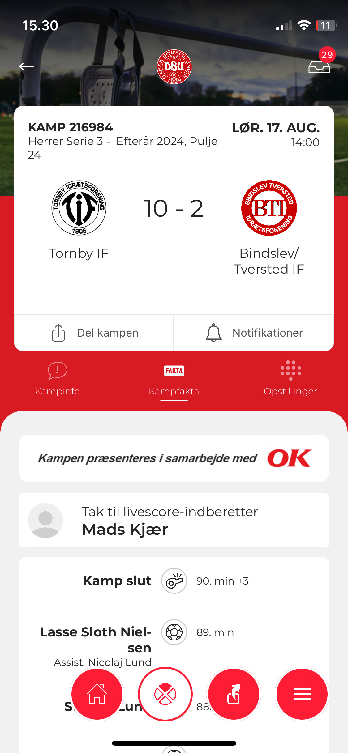 Tornby IF ydmyger Bindslev/Tversted IF med overlegen hjemmebanesejr