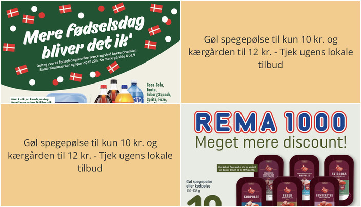 Gøl spegepølse til kun 10 kr. og kærgården til 12 kr. - Tjek ugens lokale tilbud