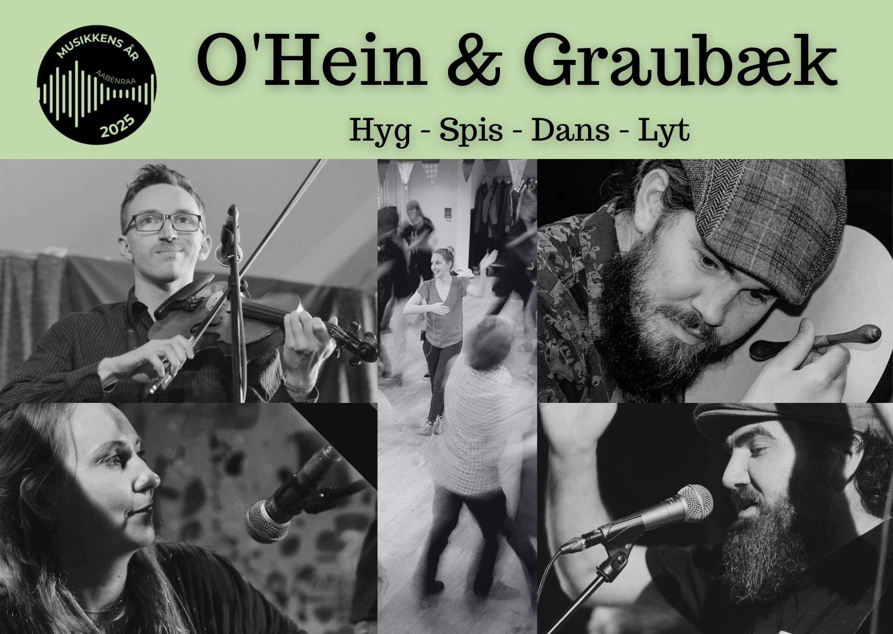 Musik og dans i Felsted: Oplev O'Hein & Graubæk