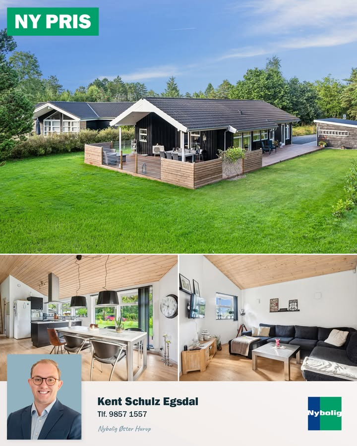 Nybolig Hadsund annoncerer prisjustering på idyllisk sommerhus tæt ved havet