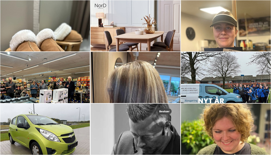 Nyt fra COMBI FRISØREN, Kylling & Co Holstebro, Livingshop Holstebro og 8 andre