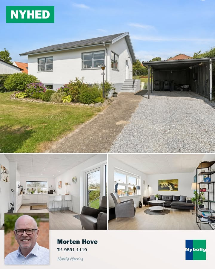 Nybolig Hjørring v/Morten Hove præsenterer charmerende villa på Aldershøjvej i Hjørring