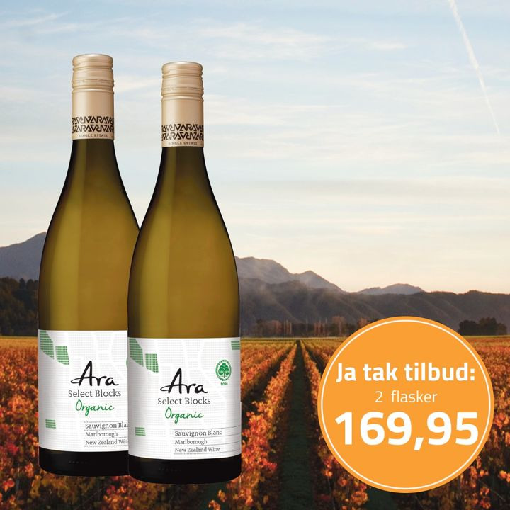 Pedersborg Vin tilbyder økologisk hvidvin til særpris: 2 flasker for kun 169,95 kr.