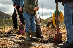 Skoleelever planter mikroskov i Haderslev