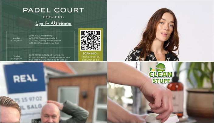 Nyt fra ROSENGREEN, Padel Court Esbjerg, RealMæglerne Esbjerg og Bramming og 1 anden