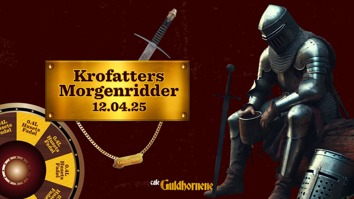 Morgenridder på Cafe Guldhornene: En morgenfest med quiz og burger