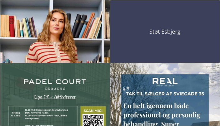 Nyt fra RealMæglerne Esbjerg og Bramming, ROSENGREEN, Padel Court Esbjerg og 1 anden