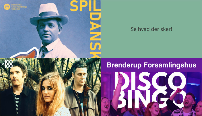 Spændende musikoplevelser og festligt Disco Bingo rammer Brenderup i den kommende uge