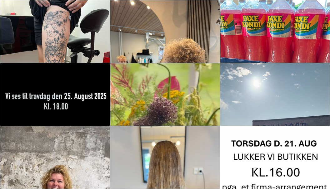 Nyt fra HV CARE, Florist Pernille DB, COMBI FRISØREN og 11 andre