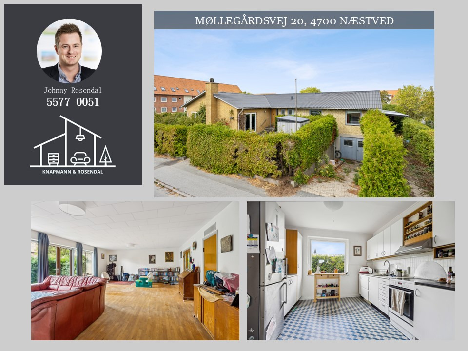Villa til salg i attraktivt boligområde i Næstved hos Knapmann & Rosendal ApS