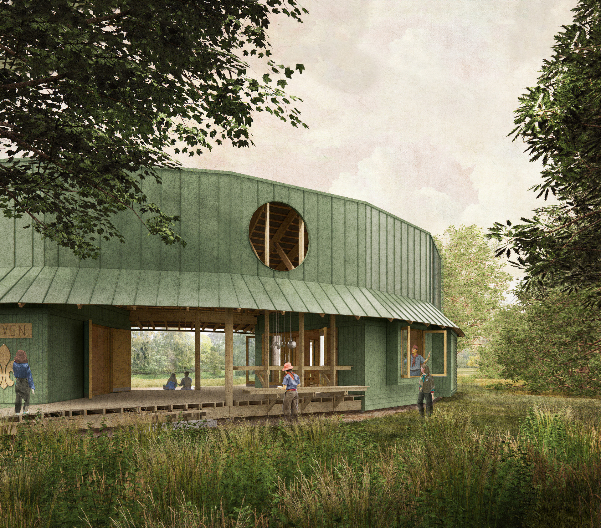 Hornbækspejderne Store Bjørn, får doneret Fremtidens Spejderhytte