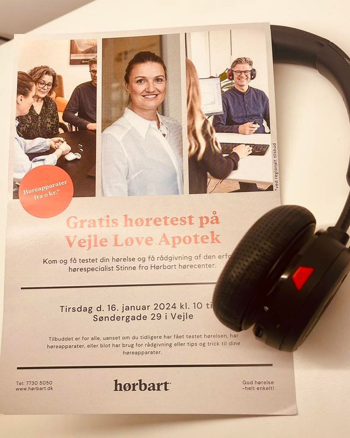 Gratis høretest for alle aldre på Vejle Løve Apotek
