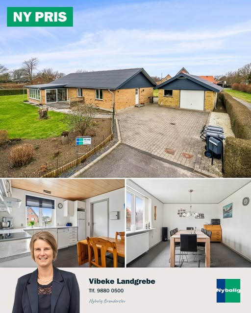 Nybolig Brønderslev & Vrå annoncerer ny pris på etplansvilla i Vrå