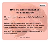 Brandmanden brænder: Ikast Apotek guider til førstehjælp ved møde med havets røde gopler