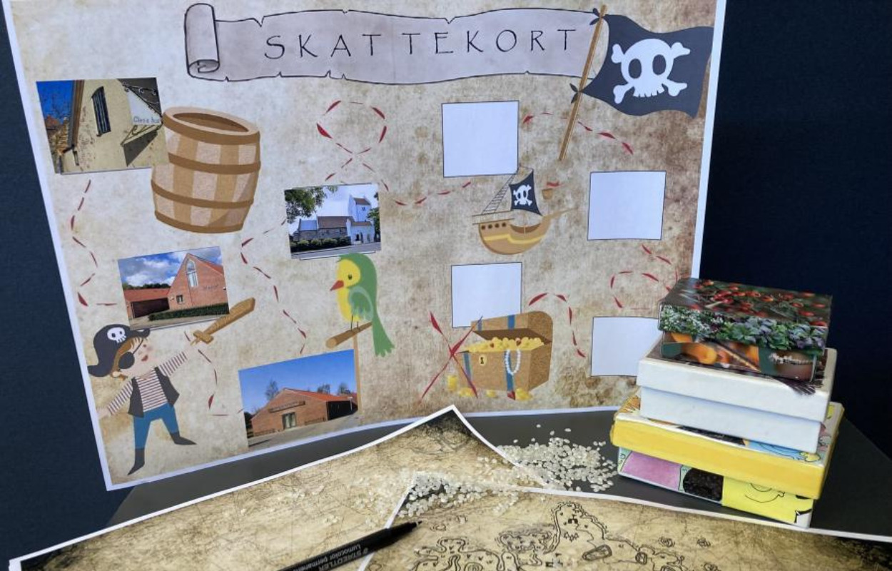 Vinterferieaktiviteter på Odder Bibliotek: Sørøverkort, skattekister og skattejagt