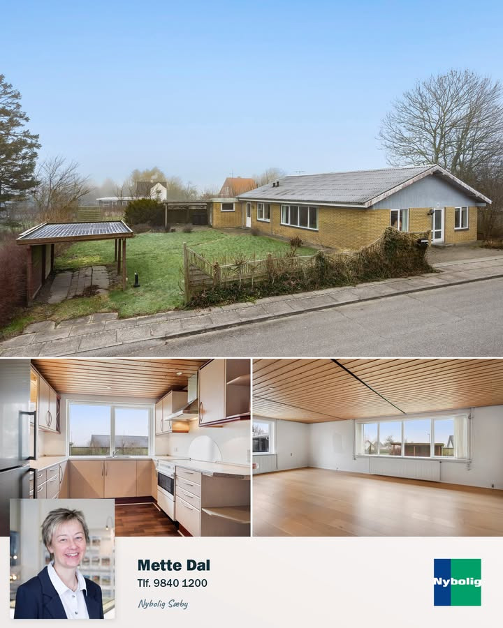 Nybolig Sæby A/S fremhæver velindrettet etplansvilla i Østervrå