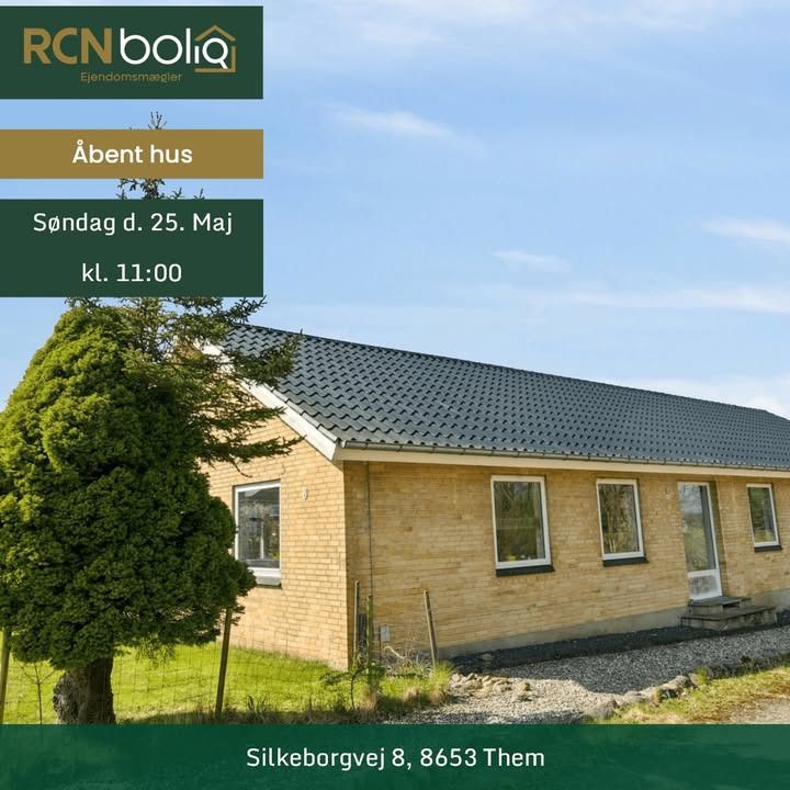 RCNBolig Silkeborg inviterer til åbent hus i rummelig villa nær Silkeborg