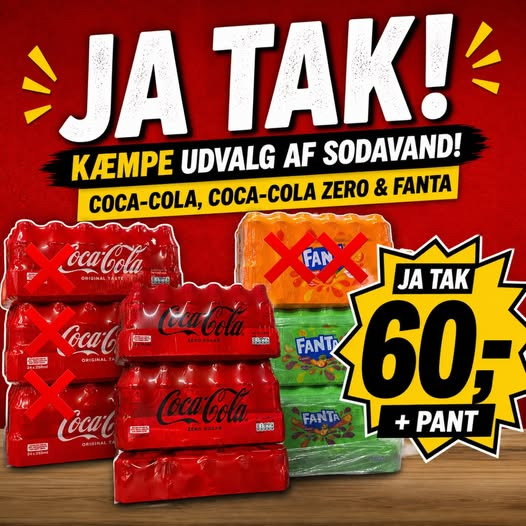 SPAR Valsgård tilbyder kæmpe sodavandsdeal med restsalg af 8 kasser