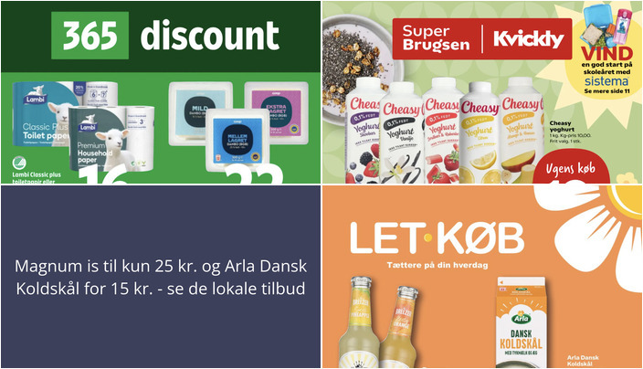 Magnum is til kun 25 kr. og Arla Dansk Koldskål for 15 kr. - se de lokale tilbud