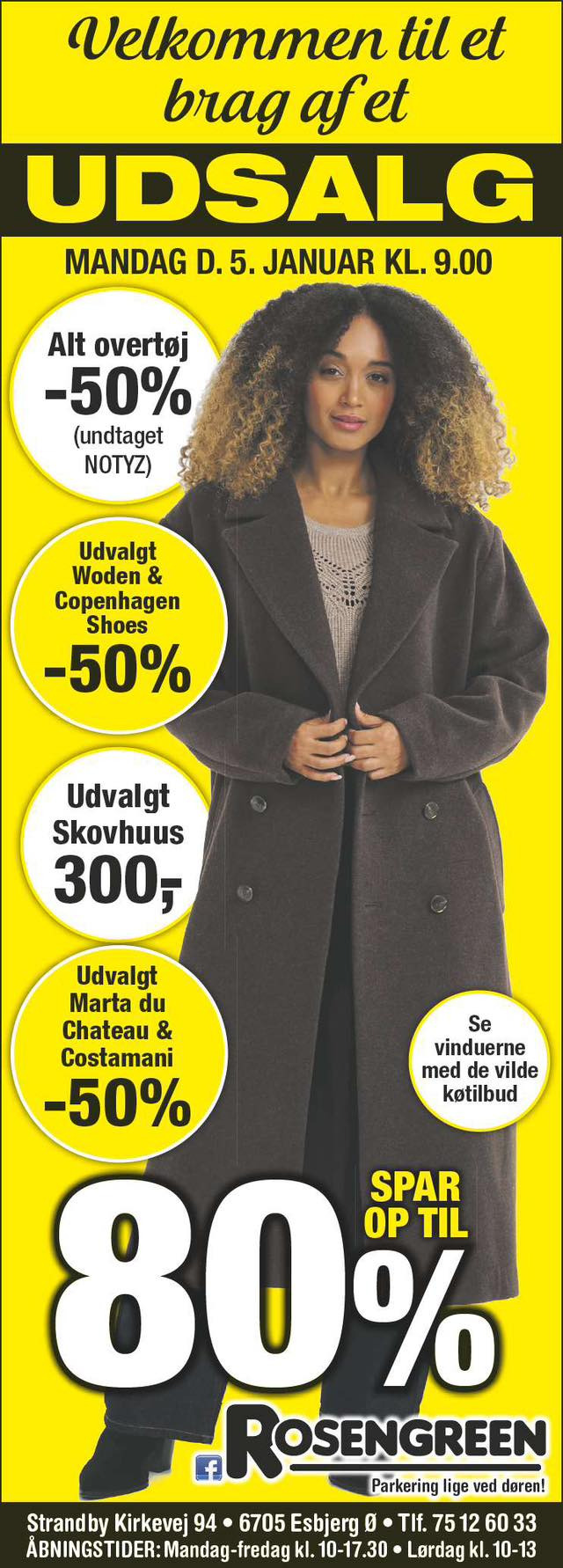 Rosengreen annoncerer stort udsalg med vilde tilbud
