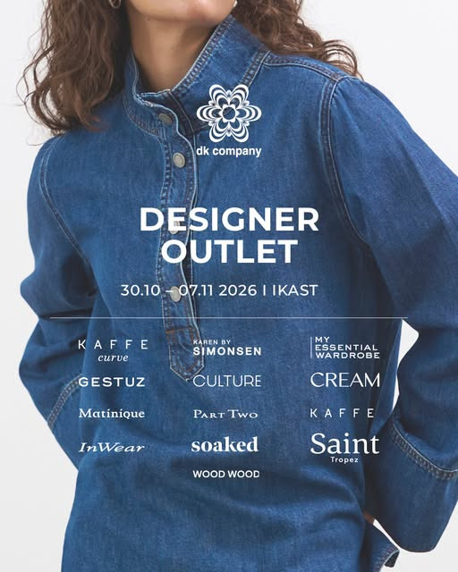 Lagersalg.com gør opmærksom på DK Company Designer Outlet i Ikast med mode til kvinder og mænd
