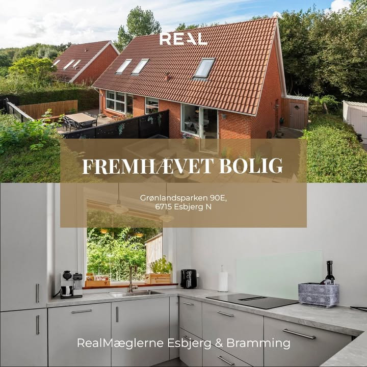 RealMæglerne Esbjerg og Bramming præsenterer Grønlandsparken 90E: Moderne andelsbolig i trygge omgivelser