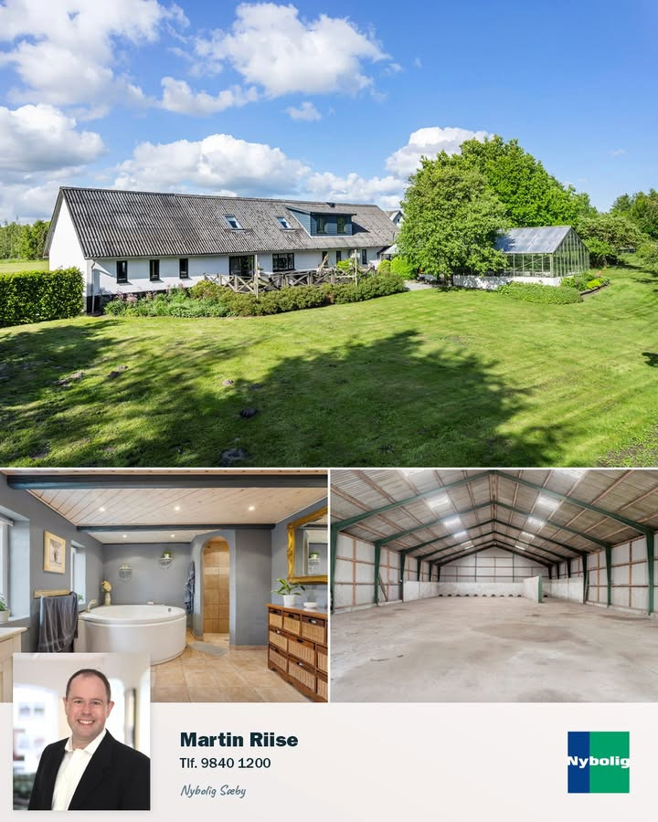 Nybolig Sæby A/S tilbyder enestående landejendom i naturskønne omgivelser