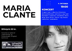 Koncert i Hallingelille: Oplev Maria Clantes magiske univers